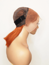 Brooklyn Hair Ginger Straight Bob Wig 13x4 HD Lace Frontal 12" Cajun Spice 180% Density Bob Short / Ginger/Copper / 13x4 HD Lace Frontal